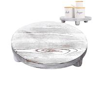 Wood Riser - Solid Wood Pedestal Stand, Round Display Riser | Farmhouse Wooden Tray Soap Holder For Bathroom Counter, Indoor Table Sink Kitchen Decor Centerpiece, Plant Flower Pot