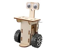 Wood Robot Building Kit - Art Craft Model, Interactive Block Set, Brain Boosting Puzzle | Precision Cut Assembly System, Engaging Construction Game For Children Early Development Learning Fun