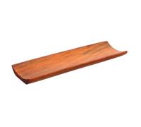 Wood Rolling Pin Holder Rack 18.3x5.2x1.5cm for Kitchen Counters | Solid Hardwood Base, Precise Groove Prevents Rolling, Compact Storage for Fondant Rollers, Forks, Knives and Spoons