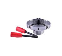 Wood Rotary Attachment 6 Inch 4-Jaw Single Action Chuck Woodworking Lathe Manual Self-Centering Steel Chuck (Color : 1inch 8 Teeth Size : S) (M33 3.5 Small)