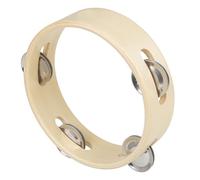 Wood Round Single Row Tambourines Handheld Percussion 6inch Tambourine Musical Instrument Adults Kids Single Row Tambourines Suitable For Infants And Handheld Percussion Drum