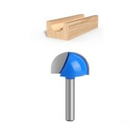 Wood Router Bit Core Box Style with 6 35mm Shank for Engraving, Routing, and Mortising Applications in Woodworking Projects (9.52mm)