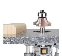 Wood Router Bit Set 1PCS 1/4" Shank 4 Flutes Router Bit Set Forward and Reverse Woodworking Milling Cutter R1 .5 R2 Trimming Edge(6.35XR2 Reversal)