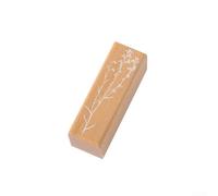 Wood Rubber Stamps, For DIY Scrapbooking Cards Decoration Embossing Craft Simple Retro Fresh Patterns Natural Texture High qualitys Wood Material(B)
