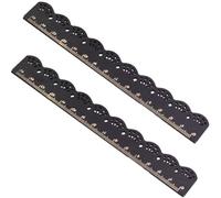 Wood Ruler 15cm Cute Lace Edge Wooden Rulers Single-sided Printed Wood Measuring Ruler School Supplies for Home Office Tailor Shop