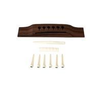 Wood Saddles Through Guitar Bridge 6 String Folk Guitar Bridge Bone Guitar Saddles Nut Slotted Bridge Pins Guitar Part