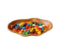 Wood Salad Bowl, Decorative Rustic Platter, 15.7x7x2.3 Inch Fruit Serving Bowl For Candy Dessert Snack Table Kitchen Living Room Counter, Acacia Sturdy Details, Farmhouse Tableware, Multi-Purpose Use