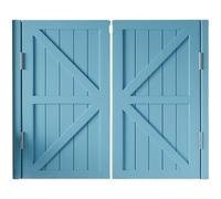 Wood Saloon Swinging Door with Symmetrical Pattern, Dutch Swing Door for Bar, Mediterranean Style, Half Waist Cafe Door, Parlor Butler Door for Kitchen, Hallway(110x90cm(43.3x35.4in))