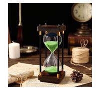 Wood Sand Timer, Custom Engraving Hourglass Sand Timer Multicolor 15,30,45,60 minutes(Grün,45 minutes)