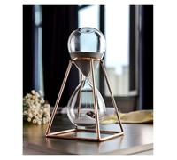 Wood Sand Timer, Hourglass Sand Timer 30-Minute Multicolor Metal Frame(Champagne Metal Frame)