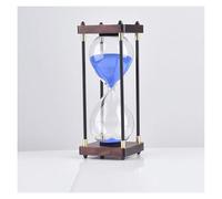 Wood Sand Timer, Hourglass Sand Timer Multicolor 30/45/60 minutes(Blu,60 minutes)