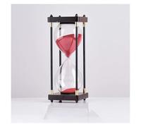 Wood Sand Timer, Hourglass Sand Timer Multicolor 30/45/60 minutes(Red,45 minutes)