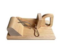 Wood Sausage Slicer, Kitchen Gadget Wooden Chorizo Guillotine Slicer Salami Cutter Cutting Boards with Stainless Steel, for Slicing Chorizo Pepperoni