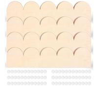 Wood Scalloped Moulding Trim, Unfinished Decorative Scallop Wooden Edging Trim, DIY Scalloped Edge Mouldings for Home Wall Cabinet Shelf Window Door Decor, Interior & Exterior Use (12 Pack 40x9cm)