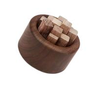 Wood Scent Accent for Home Desk Decor, Round Dark Wood Diffuser Piece for Shelf Tray and Entryway Display Styling in Daily Spaces Essential Oil Diffuser Aromatherapies Decor Tabletop Scent Accent Dark
