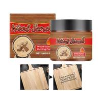 Wood Scorch Paste, Burning Cream for Artistic Designs with Stencils, Professional Gel Material Details with Engraving Function, Selling Points, Hobby Workshop Projects 100g Easy to Use