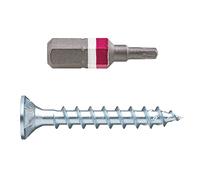 Wood Screw ASSY CS Galvanised Steel 3.5 x 16 Full Thread Countersunk Head RW Pack of 200 with Bit