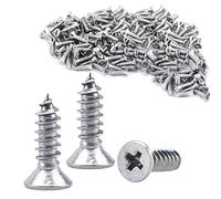 Wood Screws 10mm x M3 Flat Head Self Drilling Screws for Wood 200 Pcs Zinc-Coated Screw for Metalwork Chipboard Indoor Outdoor
