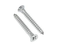 Wood Screws 6 x 90 Pack of 6 Stainless Steel A2 / V2A Countersunk Wood Screws with Phillips Countersunk Head - PZ Pozidrive - DIN 7997 - Rust-Free