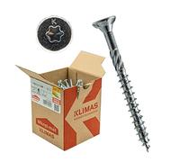 Wood Screws Countersunk Torx White Galvanised (3.5 x 30 mm - Pack of 500)