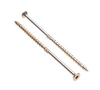 Wood Screws Flat Head 8 mm x 180 mm (Pack of 50) Self Tapping Extra Long Torx Deck Countersunk Screws for Woodworking Railway Decking Sleeper Timber Flange Joining Construction Heavy Duty Outdoor