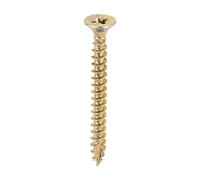 Wood Screws General Purpose POZI Countersunk Chipboard Yellow Screw (Pack of 20, 50, 100, 200, 500) (50, 4x20)