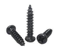 Wood Screws M2x4mm 304 Stainless Steel Phillips Round Head Self-Tapping Wood Screws 50 Pcs for Wood Fences Doors Floorboards(55mm,M5X10pcs)