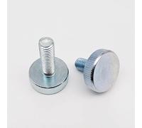 Wood Screws pocket hole screws， 5pcs M3 M4 M5 M6 M8 M10 DIN653 GB835 Knurl Flat Head Hand Tighten Thumb Screw Bolt Curtain Wall Glass Lock Adjust Thumbscrew(16mm-M4 (5pcs))