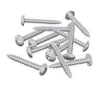 Wood Screws Silver Steel Round Head Phillips Indoor Outdoor Fasteners vidaXL