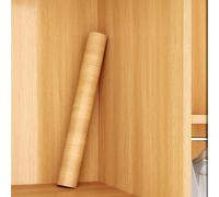Wood self-Adhesive Wall，Length 5m Peel and Stick Removable Wallpaper Suitable for All Smooth Surfaces That do not shed dust or Flake(Oak Wood,60cm*5m)