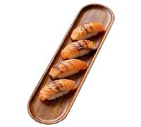 Wood Serving Tray - Multi Functional Decorative Platter, Premium Hardwood Construction, Elegant Rustic Finish, Durable Lightweight Design for Easy Handling | Charcuterie Dessert Snack Appetizer Fruit