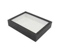Wood Shadow Box Frame Decorative Picture Frame for Flower Awards Memorabilia black, outer 16.8x21.9x6.4cm