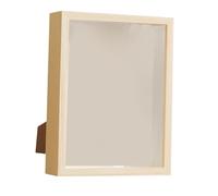 Wood Shadow Box Frame Decorative Picture Frame for Flower Awards Memorabilia wood, outer 16.8x21.9x6.4cm