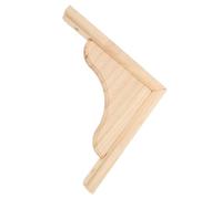 Wood Shelf Bracket Triangular Corbel, Sturdy Wall Support | Natural Wood, Easy Installation and Stability, Decorative Brackets for Cabinets, Countertops and Bookshelves