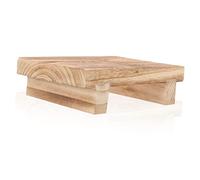 Wood Shoe Changing Stool for Bedroom Bedside Step Use | Lightweight Pine Build, Space-saving Form, Easy to Carry, Suitable for Adults and Kids in Kitchen Use
