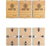 WOOD SIDE ORBIS Glass Clip Picture Frames 9x12 - Pack of 3, Clear Craft Photo Frames