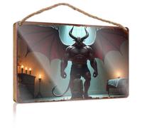 Wood Signs For Home Decor Devil'S Domain: A Tale Of Submission And Power Wooded Sign Front Sign Hanging Door Sign Plaque(15X28CM)