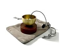 Wood Singing Bowls for Yoga Practice with Soothing Sound Enhancing Relaxation Focusing Easy Hook Installation Yoga Wind Chimes
