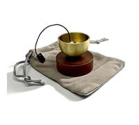 Wood Singing Bowls for Yoga Practice with Soothing Sound Enhancing Relaxation Focusing Easy Hook Installation Singing Bowls