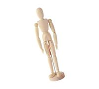 Wood Sketch Mannequin Drawing Figure, Poseable, 12 inches
