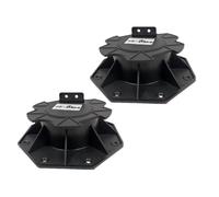 Wood Slab Pedestal - High-Precision Patio Feet Base, Height Adjustable Stilt Bearings, Wear-Resistant Plate Decking Stand, Hard-Shell Accessory Case Part | for Patio Tiles Floor Keel Frames Deck