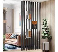 Wood Slat Room Divider - Stylish Space-Saving Partition for Offices, Hotels, Beauty Salons, and Home Decor - Enhance Privacy and Aesthetic Appeal