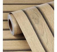 Wood Slat Wallpaper, Peel And PVC Wall Covering, Removable Self 40Cm X 300Cm, Easy Install For Kitchen Bedroom Living Room(7)