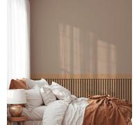 Wood Slats Dado Panel Wallpaper Brown/black As Creation 397444