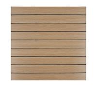 Wood Slats Wallpaper, Self Adhesive 3D Effect Natural Wooden Slat Panelled Wall Panels, 10PCS 40x40cm Peel and Stick Removable Waterproof Panels Wood Grating Contact Paper (Brown)