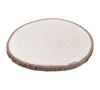 Wood Slice, 10.2-11.8 in / 26-30 cm Natural Tree Slice with Bark, Smooth Surface, 0.8 in / 2 cm Thick, Unfinished Round Wooden Disc for DIY Crafts, Painting, Rustic Wedding, Home Decor