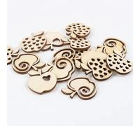 Wood Slices Ornaments,20Pcs Animals Shape Wooden Handmade Hanging Ornament Painting Scrapbooking Home Decoration Craft Style 3