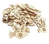 Wood Slices Ornaments,30Pcs 3.2x3.5x0.25cm Wooden Bird Slices Cute Animal Shaped Embellishments Ornament Unfinished Wood for Party Decoration Craft Supplies