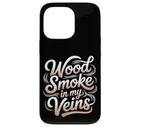 Wood Smoke in My Veins Meat Smoking Case for iPhone 13 Pro