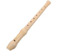 Wood Soprano Recorder 8 Hole for Children and Beginners | Beige Wood Build, Precise Sound and Pitch, Arts and Music Practice for Early Education